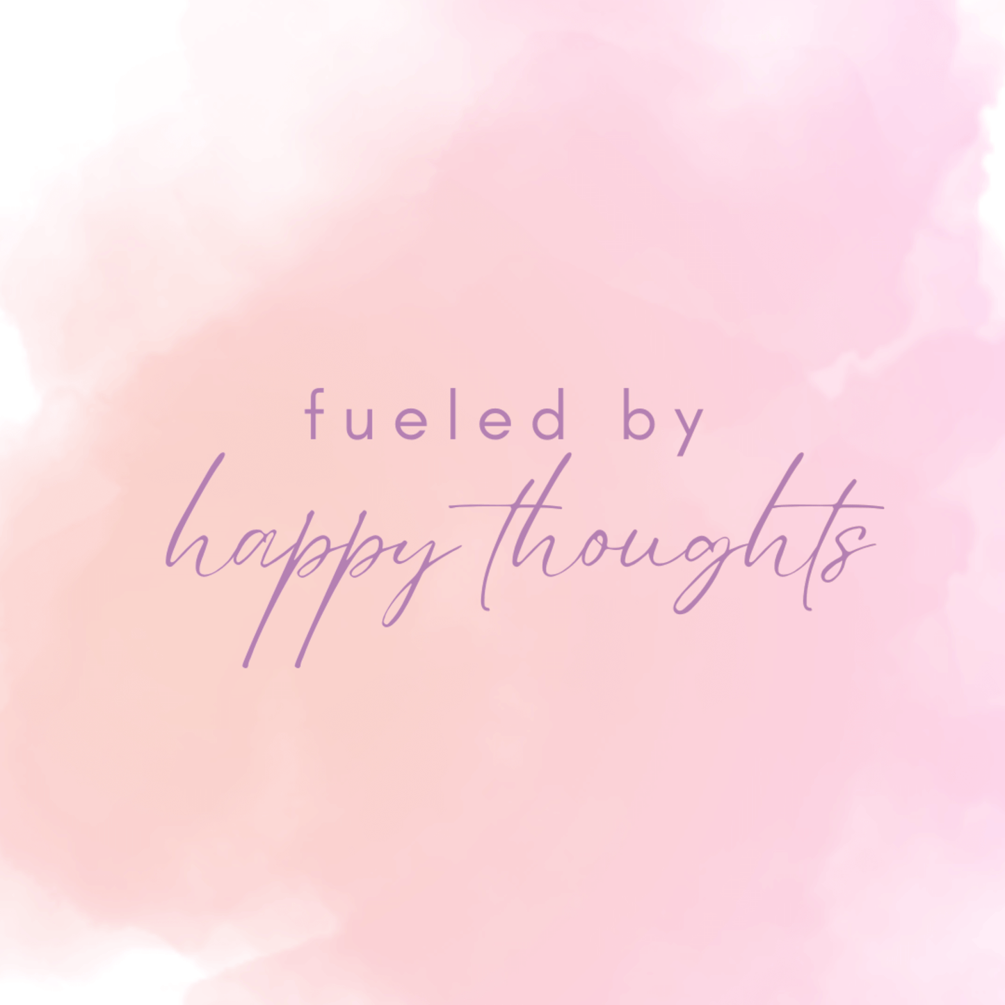 Custom photo magnets: inspirational quote - fueled by happy thoughts